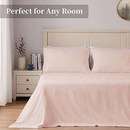 Hallmark Pink King Size Sheets Set, Microfiber Sheets King Bed Sheets Deep Pocket, 4 Piece King Blush Sheets #TOP3