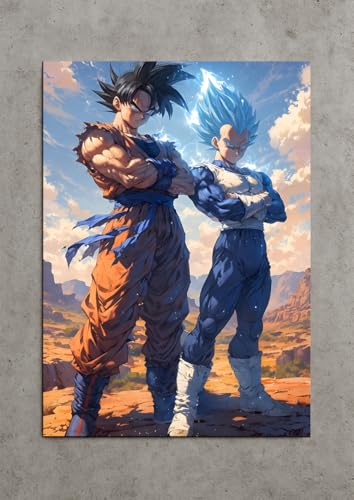 Image of NIJUKA Anime Printed A4 Size Metal sheet Poster For Home And Room Decoration | For Anime Art Fans Boys And Girls (UI First Stag And Dark Blue Form GV)