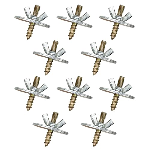 Image of Bird Cage Screws, Bird Perch Screws, Nuts and Make Bird Perches, Stand Platform Accessories for Fixing Pet Cage, Playground Perch, Food Feeder (10, 3cm(1.18inch))
