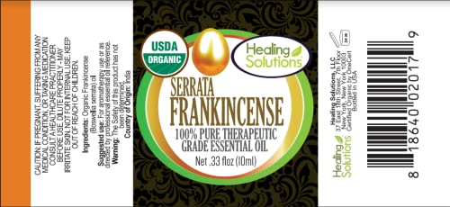 Healing Solutions Frankincense And Myrrh Essential Oil Combo Pack, Therapeutic Grade Essential Oil - 2/10Ml #TOP2