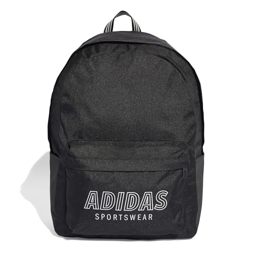 Mochila adidas Classic House Of Tiro Graphic para adultos en diseño unisex de color negro