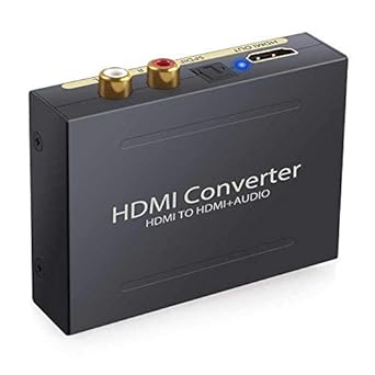 HDMI Audio Optical Extractor,Tobo Hdmi Audio Splitter Compatible With Aple TV, Fire TV and Blue-Ray Players Audio Video Spiltter Converter Support 4K@30Hz 1080P -TD-562H-03.