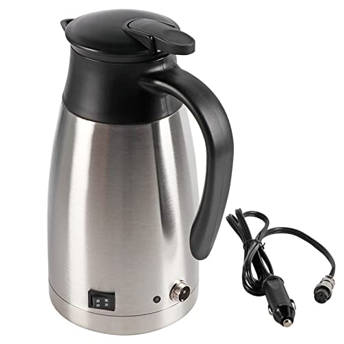 Hervidor eléctrico para auto 12V 1000ml acero inoxidable miniatura 1