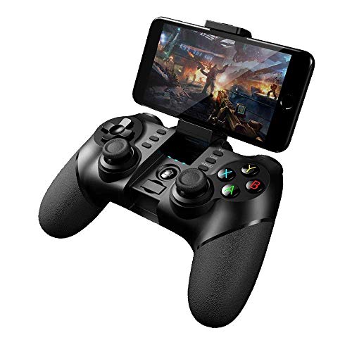 HWZDQLK Mobile Game Controller, Gaming Bluetooth Wireless Gamepad for Windows 10 Gaming PC, iOS (iPhone and iPad), Android TV Set-Top Box, Android Tablet, Android Smartphone