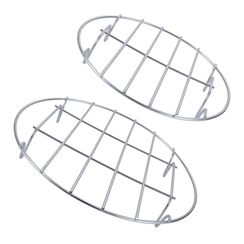 BESTOYARD 2pcs Practical Steamer Stainless Steel Food Steaming Rack Steamer Cooking Rack Trivet Steaming Safe