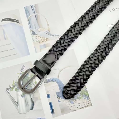 Utility woven Women PU Belt Waist Belt Golden Adjustable Metal Bucklev Belt Accessory Ideal for Jeans Dresses Coats Daily Commuter Wear3