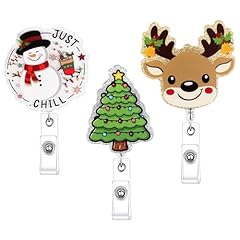3 Pack Christmas Badge Reel