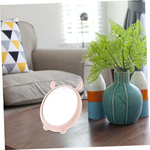 Beavorty 1Pc Folding Vanity Mirror Desktop Mirror Pocket Mirror Pink Decor Folding Mirror Makeup Mirror Foldable Makeup Mirror Cosmetic Woman Supplies Pink Aluminum Mirror Pink Mirror #TOP6