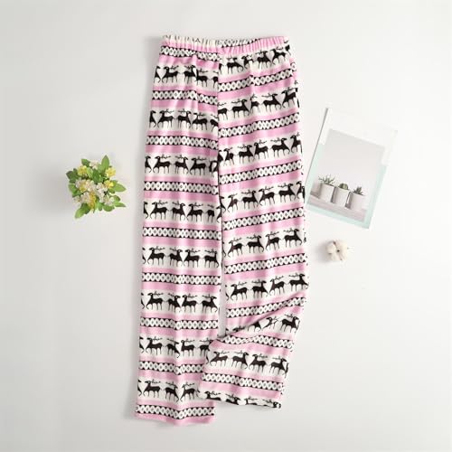 Flannel Pajama Pants Women Christmas Style Cute Pj Bottoms with Pockets - image 4