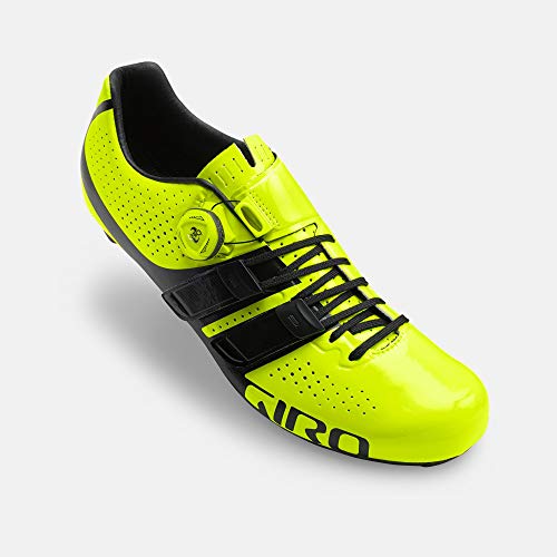 Giro Factor Techlace Mens Road Cycling Shoe − 45.5, Highlight Yellow/Black (2019) #TOP1