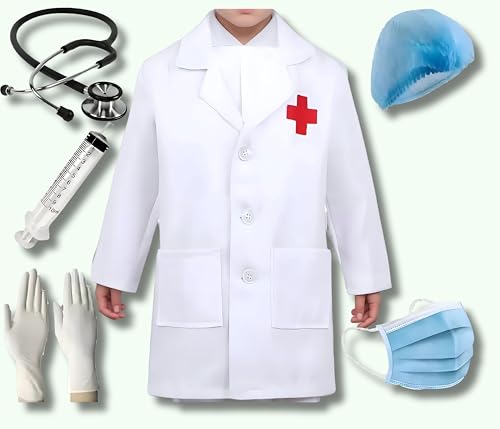 Image of FANCY DRESS WORLD Kids Community Helpers Doctor's & Nurse's Coat|Costumes for boys & girls