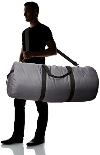 Northstar Bags SD1842 Diamond Ripstop Series Gear Duffle Bag 18in Diam 42in L 175 Liter, Steel Gray