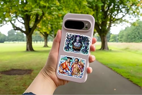 Image of AnimeVerse Pack of 57 One Anime Stickers for Laptop, Phone, Guitar, Bike, PC, | Waterproof Glossy Vinyl Decals | Residue-Free Anime Stickers Collection