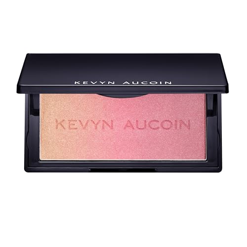 Kevyn Aucoin The Neo-Blush - Gradient Trio Richly-Pigmented, Lightweight Powder Cheek Blush & Highlighter Makeup Palette with Pearl, Satin, and Matte Finishes, Rose Cliff, 6.8 g