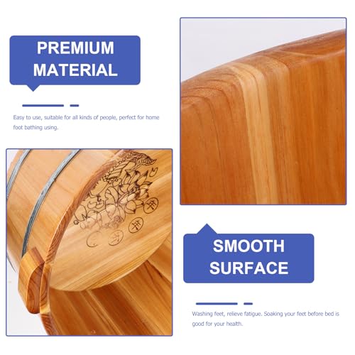Cubeta de Madera para Baño de Pies Spa Hogar miniatura 7