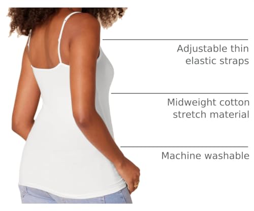 Image of Amazon Essentials Women's Slim-Fit Camisole for Layering and Everyday Wear, Pack of 4
