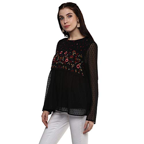 Image of Harpa Round Neck Printed Top