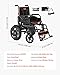 VEVOR Electric Wheelchair for Adults, 265lbs Capacity, Foldable & Lightweight Motorized Wheelchair, 13-Mile Long Travel Range, All-Terrain Powered Chair, Portable for Seniors & Disabled