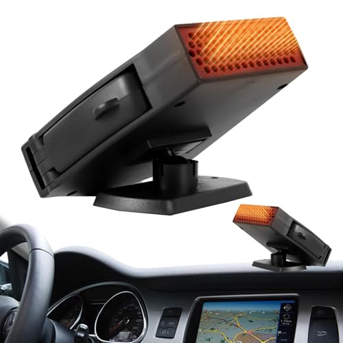 Sbrinatore per vetri per auto, riscaldamento auto - Ventilatore portatile per veicoli di riscaldamento auto 12 V | Asciugatrice automatica, disappannamento automatico, riscaldamento di spazio