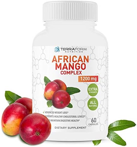 African Mango Diet Pills – Advanced Weight Loss Supplement, Natural Way to Support Fat Burn – 1200mg of Pure African Mango Complex – Made in USA – 1 Month