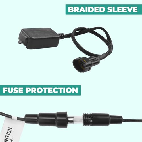 Image of SIMTAC RAPIDRIDE Quick Charger 3.0 with Universal Fitment For Bikes & Scooters, With USB Type A, Black