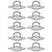 10Pcs M5 Pad Eye Plate, 4 Holes Ceiling Hook Pad Eye Plate Stainless Steel Bearing Hook for Boat Ship