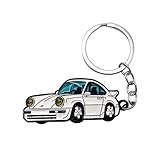 BENDCOKO Car Keychain Compatible with Vintage Porsche 911,Metal Key Chain,For Porsche 911 Key chain, Enamel Keychain