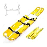 MINHUIJIHUI Notfalltrage Multifunktion Rettungstrage Wasserdicht Aus PE-Material Mit Klappmechanismus, Sicherheitsgurte Und Durchleuchtungsfreundlichem Hohlraum, Belastbar 159kg Für Feuerwehr