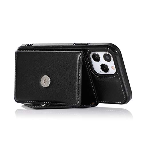 Étui magnétique en cuir iPhone 13 USUASI protection noire - 4
