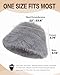 Faux Fur Bucket Hat for Women, Wide Brim Adjustable Fuzzy Fisherman Cap Long Pile Fluffy Winter Fashion Hat (US, Alpha, One Size, Medium, Grey)