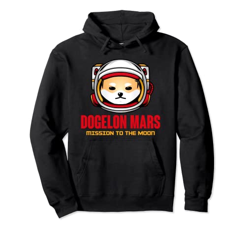 Dogelon Mars Mission To The Moon Dogelon Mars Astronaut Pullover Hoodie