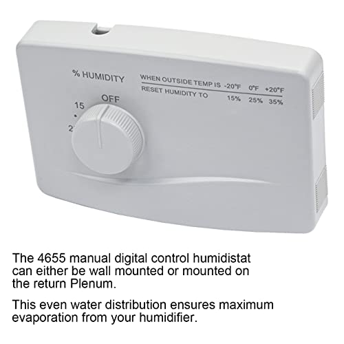 4655 Manual Humidistat For Aprilaire Whole Home Humidifier, Manual Water Saver Furnace Humidifier, Large Capacity Whole House Humidifier #TOP3