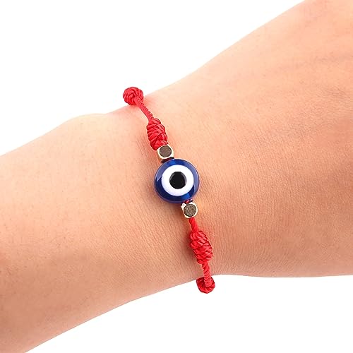 Image of Fesciory Evil Eye Bracelets for Women, Adjustable Amulet Red String Jewelry