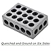Timunr 5 Pair of Matched 1 x 2 x 3 Accuracy Parallel Blocks, 23-Hole 0.0002 Inch Alloy Steel 123 Parallel Block Set