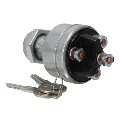Ignition Switch 12 Volt 30 Amp fits New Holland L160 L170 L175 L185 LS160 LS170 LX865 LX885 HW300 1100 1112 1114 1116 1495 2450 2550 1426 529713 641833 fits Wiring, Relays, Switches fits Case 641833