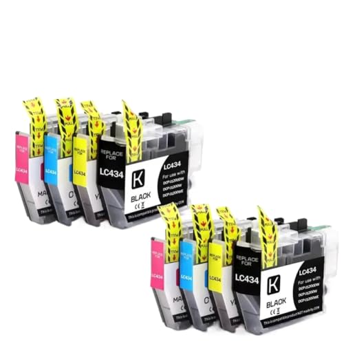 Cartouche encre compatible LC434XL LC434 pack pour imprimante multifonction DCP J1200WE J1200DW