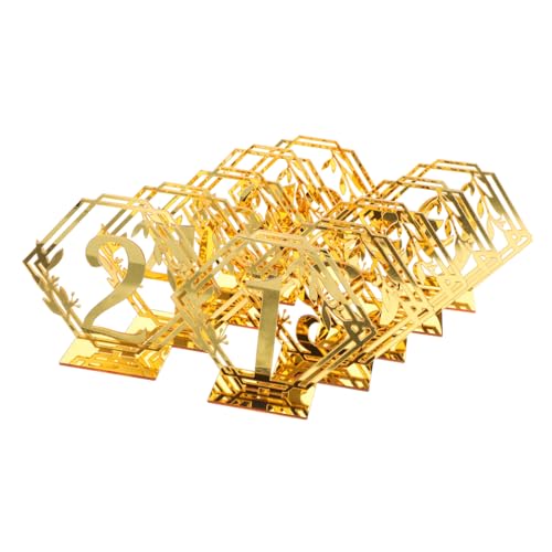 CIYODO Fine Craftsmanship Acrylic Table Signs 10pcs for Wedding Party Anniversary Reusable and Elegant Decor