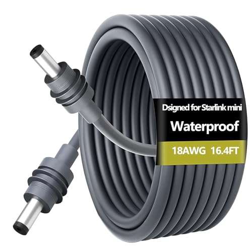 Câble Starlink Mini alimentation DC 5m pour remplacer un fil défectueux et réparer votre connexion