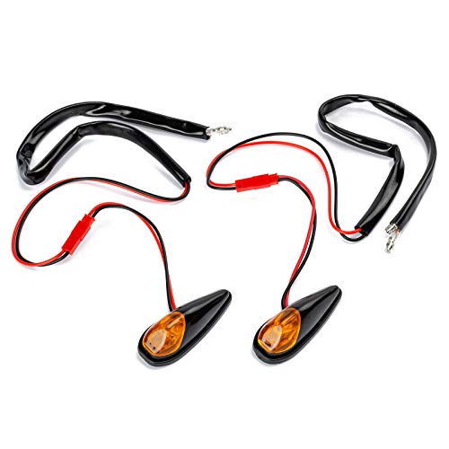 Coppia Frecce Moto Carena Indicatori Direzione Minifrecce Adesivo Arancione