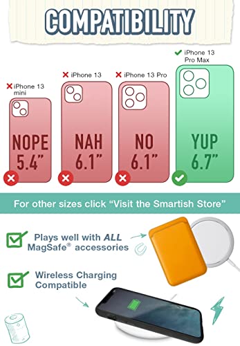 Image of Smartish iPhone 13 Pro Max Slim Case - Gripmunk Compatible with MagSafe [Lightweight + Protective] Thin Grip Cover - Nothin' to Hide
