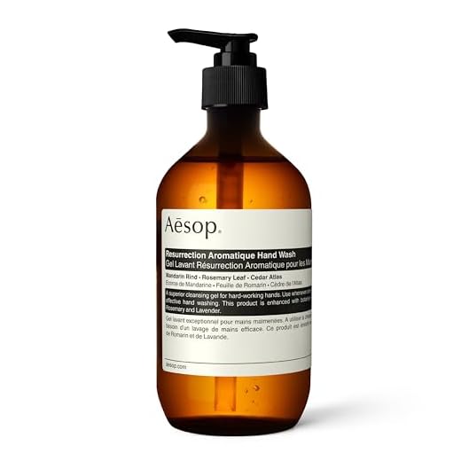 Aesop Resurrection Aromatique Hand Wash | Citrus, Woody, Herbaceous | Gentle Cleanser For Hydrated Skin | 500mL / 16.9 oz