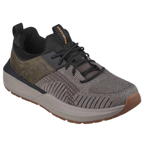 Skechers Neville - Calhan Low Profile Bungee Slip On,Olive/Black,10 Medium