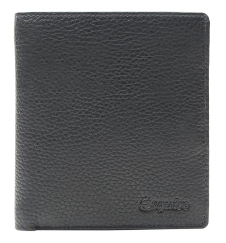 Portefeuille Black Esquire Primavera pour homme en cuir noir élégant