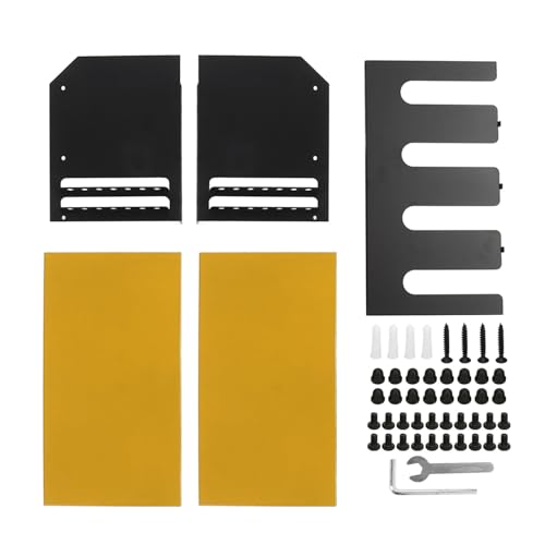 Fabater Elektrowerkzeug-Organizer, Einfach zu Installierendes Elektrowerkzeug-Aufbewahrungsregal für die Wandmontage für die Werkstatt (YELLOW)