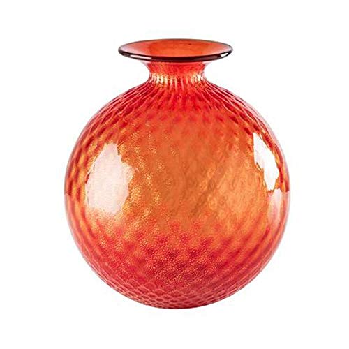  Venini Vaso Balloton da Unisex in Vetro di Murano 100.18 RV F. Oro Filo TP