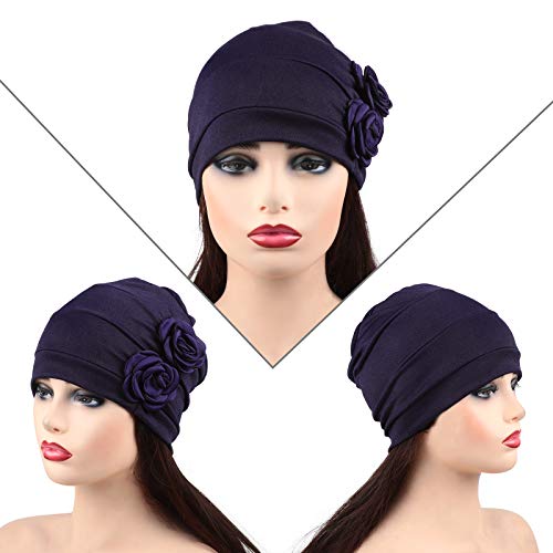 Image of SATINIOR 6 Pack Head Wraps Turbans for Women Flower
