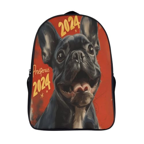 Cartable scolaire garçon et fille imprimé chien, sac à dos pour enfants idéal pour l'école