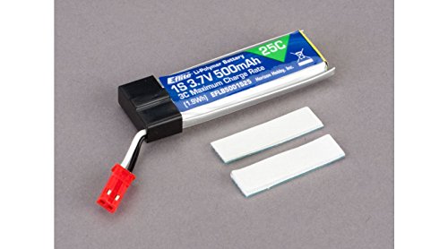 E-flite 500mAh 1-Cell 3.7V 12C Li-Po: 120SR EFLB5001S25