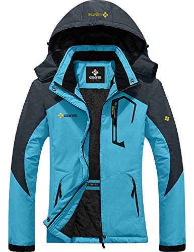 GEMYSE Women's Mountain Waterproof Ski Snow Jacket Winter Windproof Rain Jacket