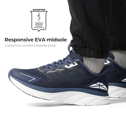 Image of ALLSWIFIT Mens Slip On Walking Shoes Running Sneakers | Comfortable, Tennis, Breathable, Non Slip, Cushion, Lightweight, Athletic, Gym, Workout, Cross Training, Fashion
